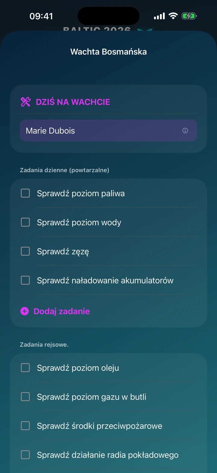 Lista zadań bosmańskich