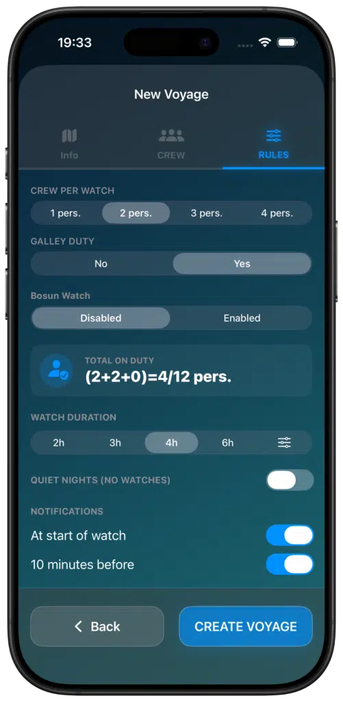 Step 3: Watch Parameters